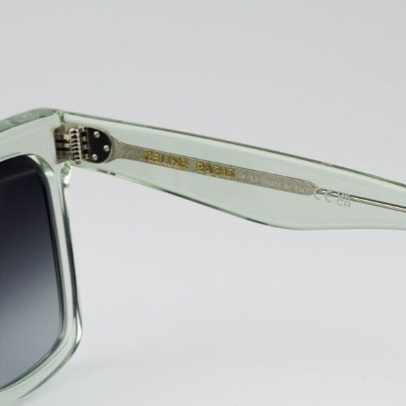NEW Celine CL4055IN 93B Transparent Green Gradient Square Oversized Sunglasses - Picture 7 of 9